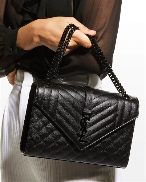 ysl enevlope black hardware|Saint Laurent Envelope Triquilt Medium YSL Shoulder Bag in .